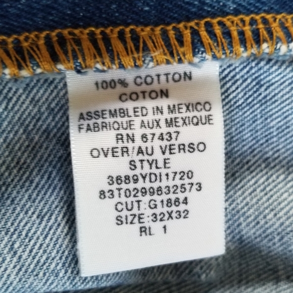 Polo Ralph Lauren Men's Medium Wash Blue Denim Regular Straight Leg Jeans 32x32 - Picture 7 of 10